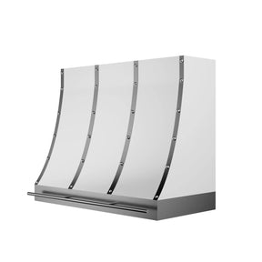 Fobest White Stainless Steel Range Hood with Pot Rail FSS-269-Stainless Steel Range Hood-Fobest