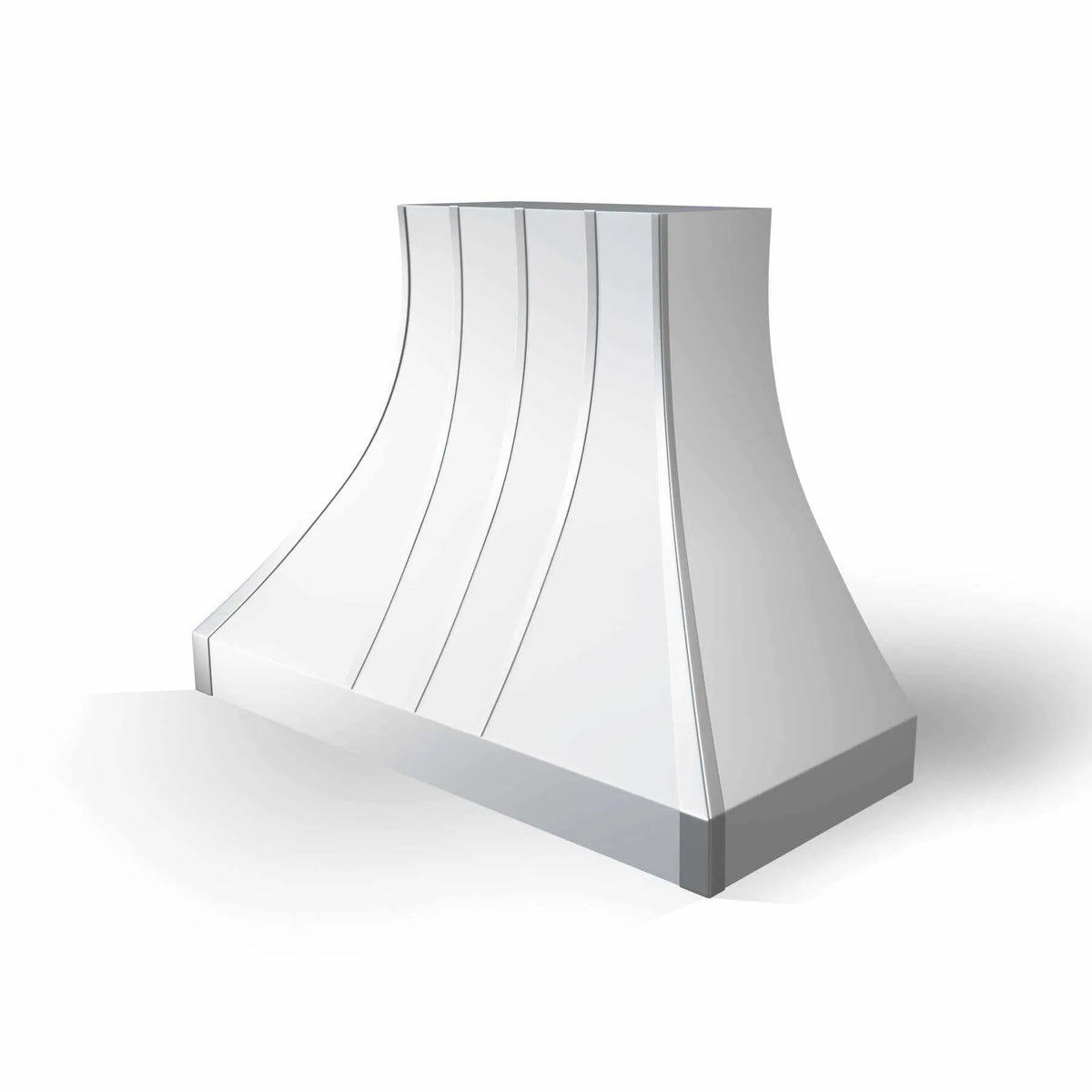 Fobest White Stainless Steel Range Hood with Straps FSS-294-Stainless Steel Range Hood-Fobest