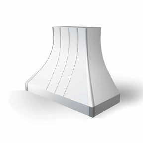 Fobest White Stainless Steel Range Hood with Straps FSS-294-Stainless Steel Range Hood-Fobest