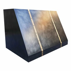 Fobest Zinc Kitchen Hood with Brass Accent FSS-252-Stainless Steel Range Hood-Fobest