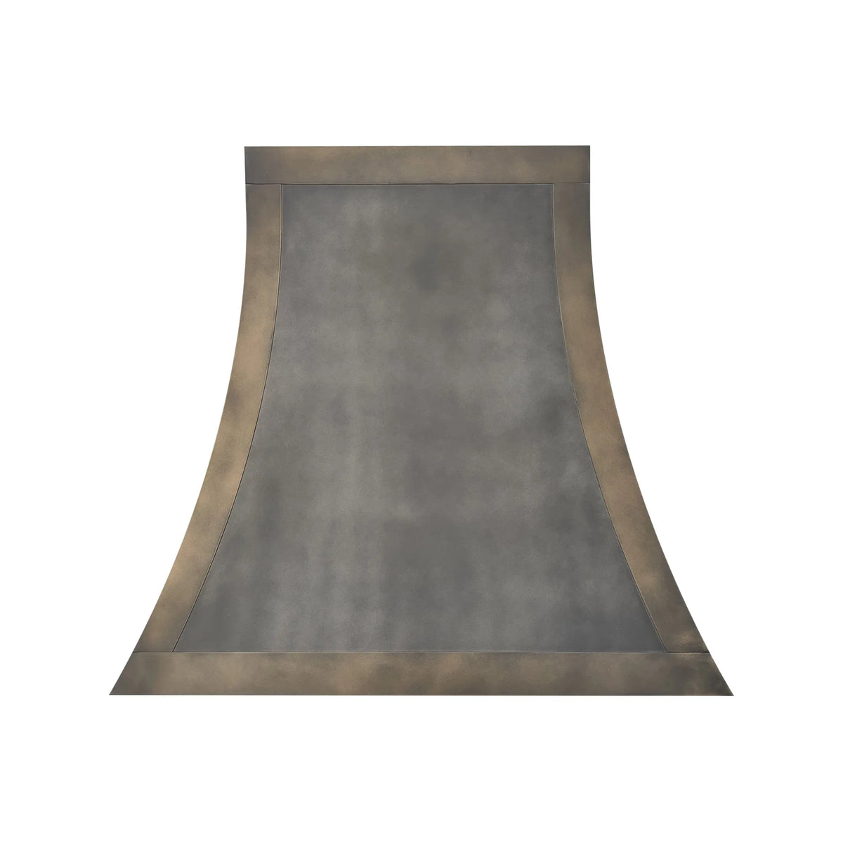 Fobest Zinc Range Hood with Antique Brass Trim and Flared Shape FSS-395-Stainless Steel Range Hood-Fobest