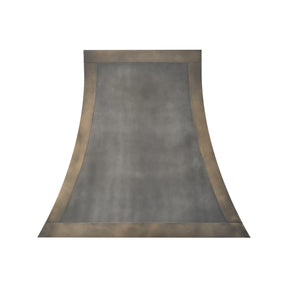 Fobest Zinc Range Hood with Antique Brass Trim and Flared Shape FSS-395-Stainless Steel Range Hood-Fobest