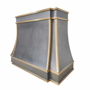 Fobest Zinc Range Hood with Brass Trims FSS-245-Stainless Steel Range Hood-Fobest