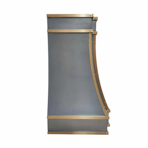 Fobest Zinc Range Hood with Brass Trims FSS-245-Stainless Steel Range Hood-Fobest