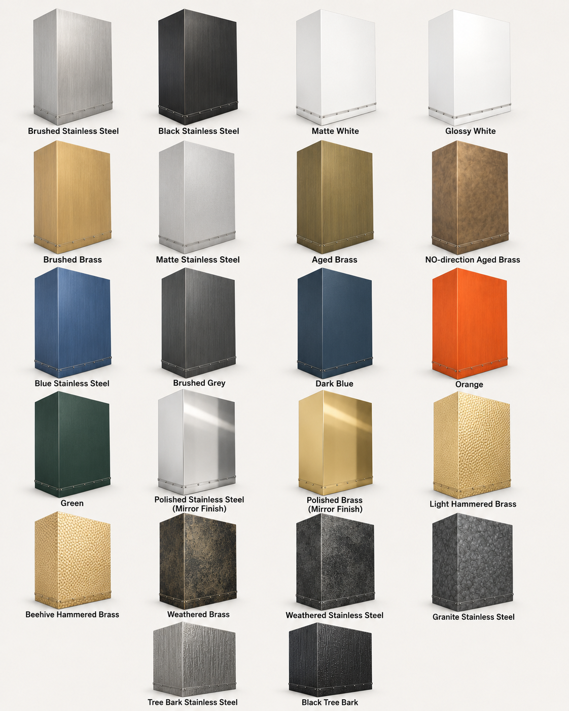 Fobest Aged Brass Box Kitchen Hood FSS-442