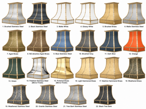 Fobest Aged Brass Hood Vent with Riveted Accents FSS-430