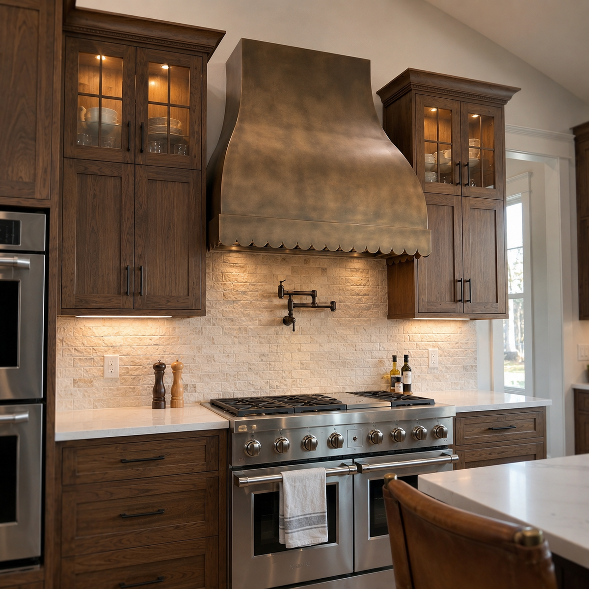 Fobest Aged Brass Kitchen Hood with No-Directional Tone FSS-532