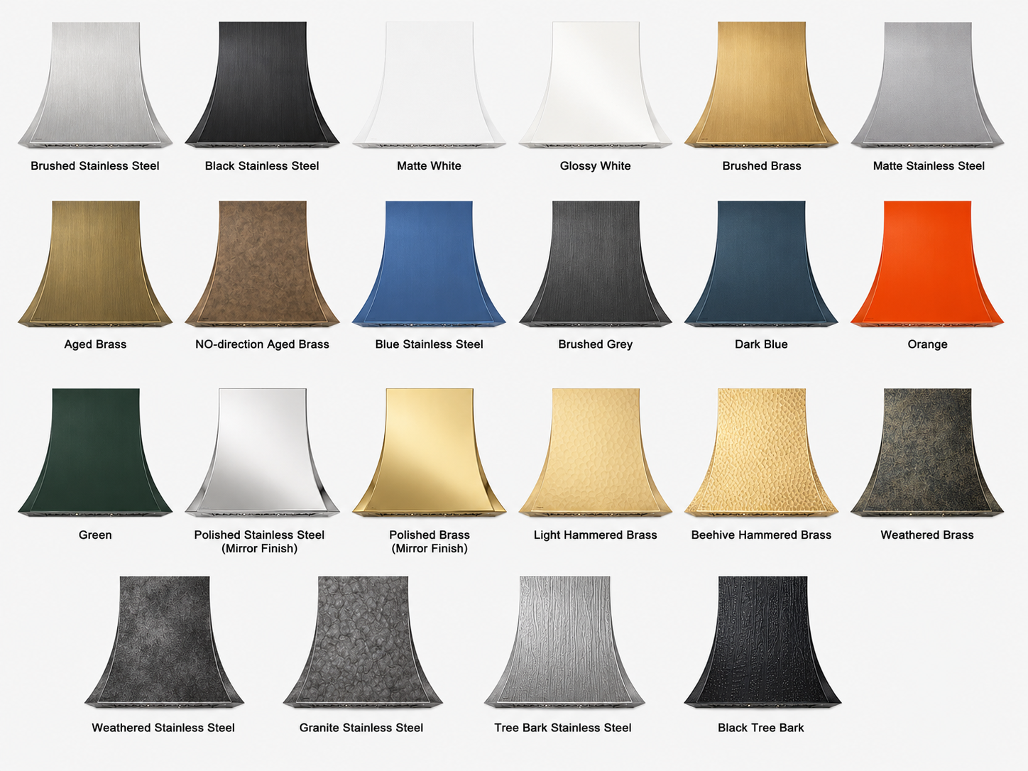 Fobest Aged Brass Range Hood with Curved Shape FSS-271