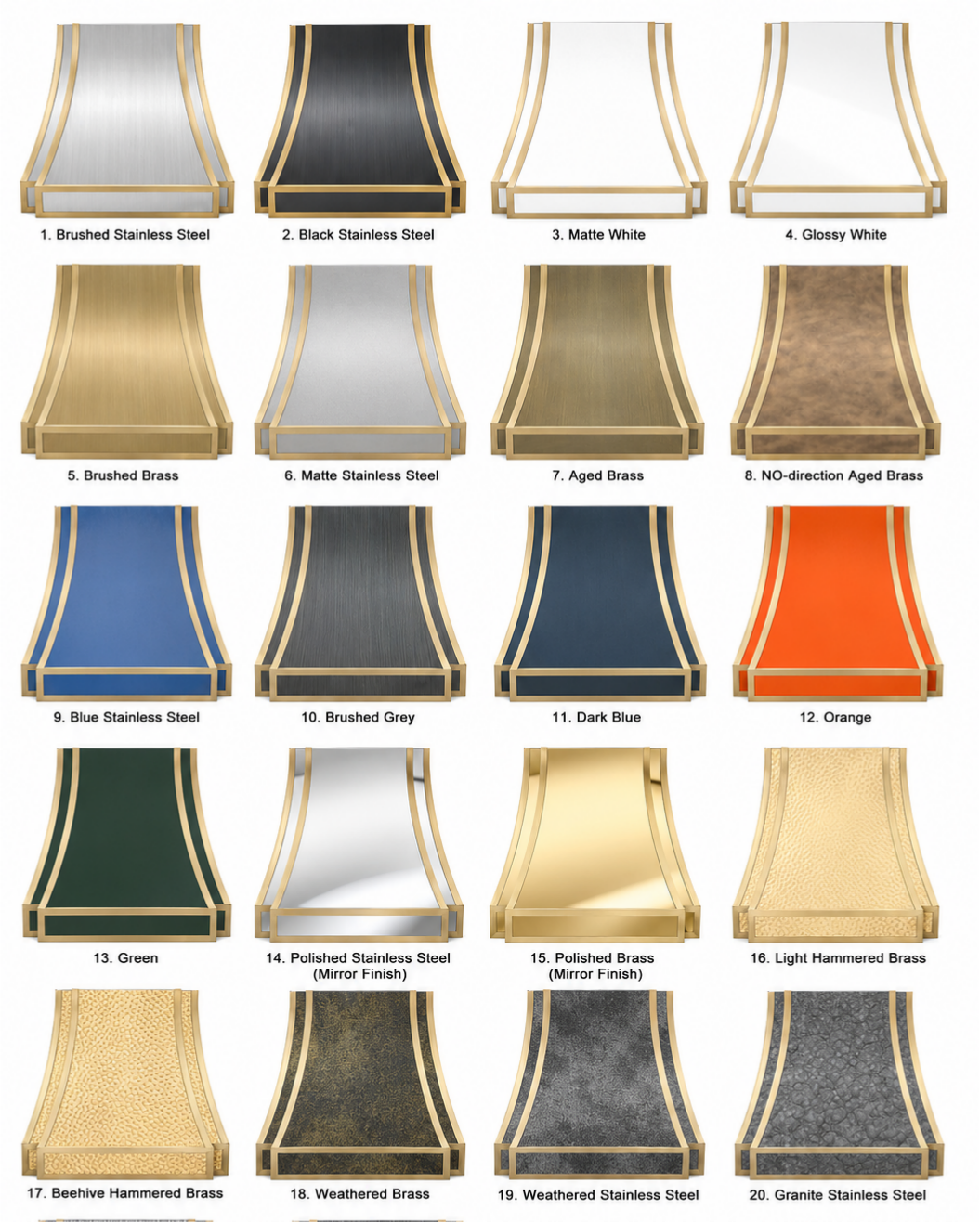 Fobest American Range Hood Stainless Steel Finish with Trim FSS-96