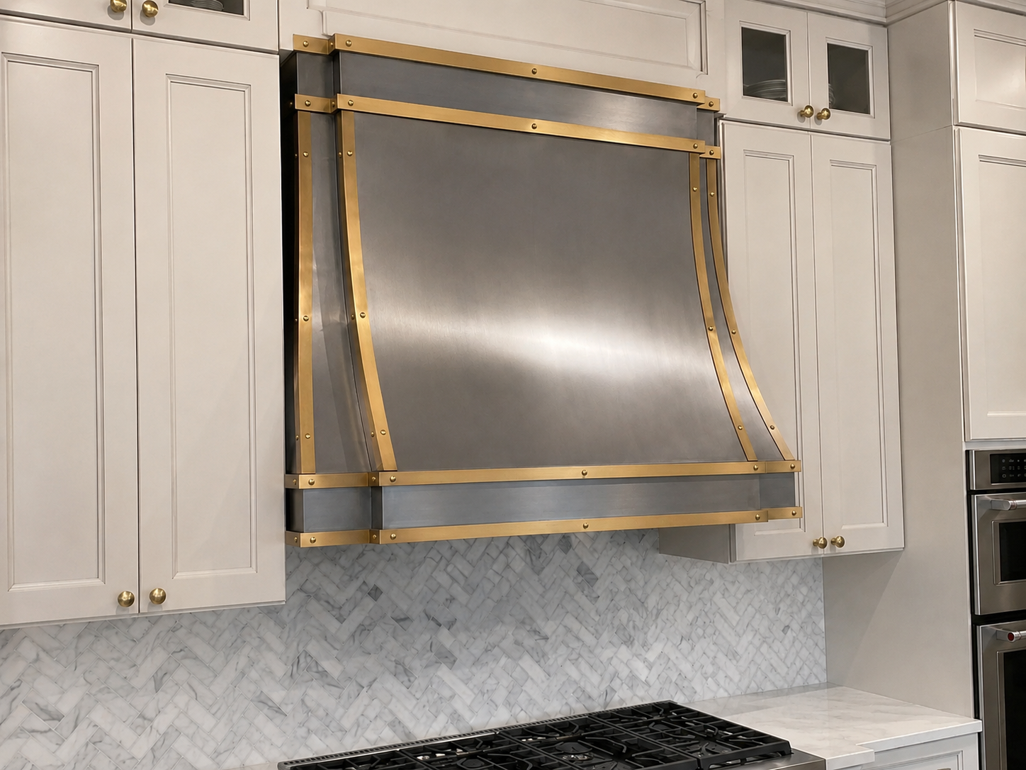 Fobest American Stainless Steel Range Hood with Brass Trims FSS-65