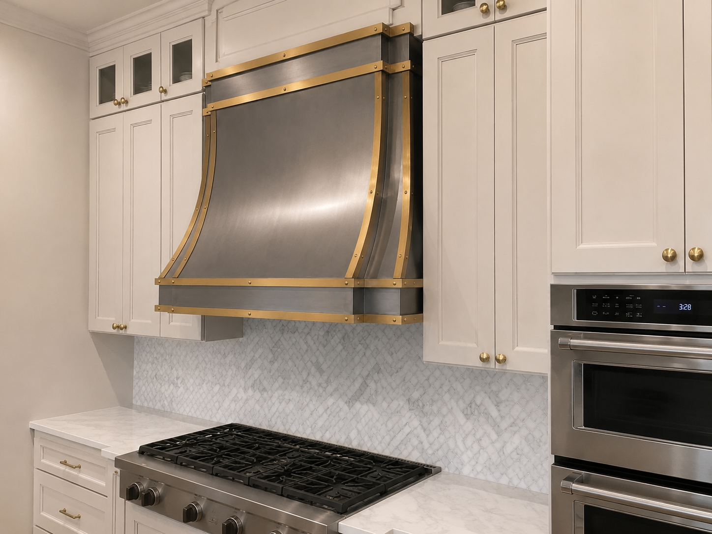 Fobest American Stainless Steel Range Hood with Brass Trims FSS-65