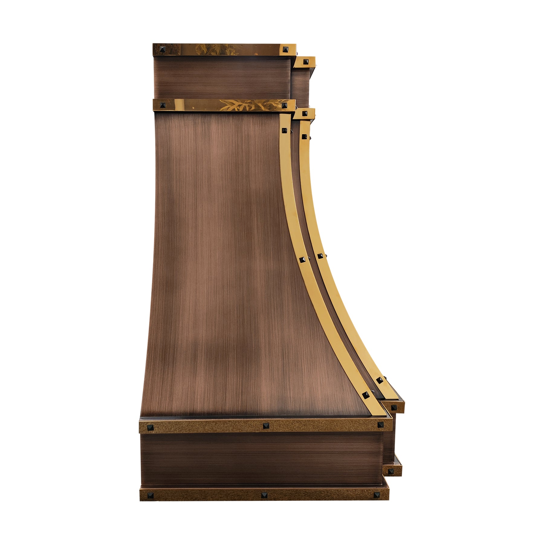 Fobest Antique Copper Range Hood with Brass Straps FCP-220