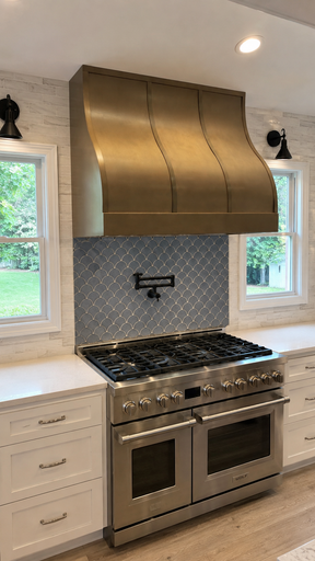 Fobest Barrel Brass Kitchen Hood FSS-418
