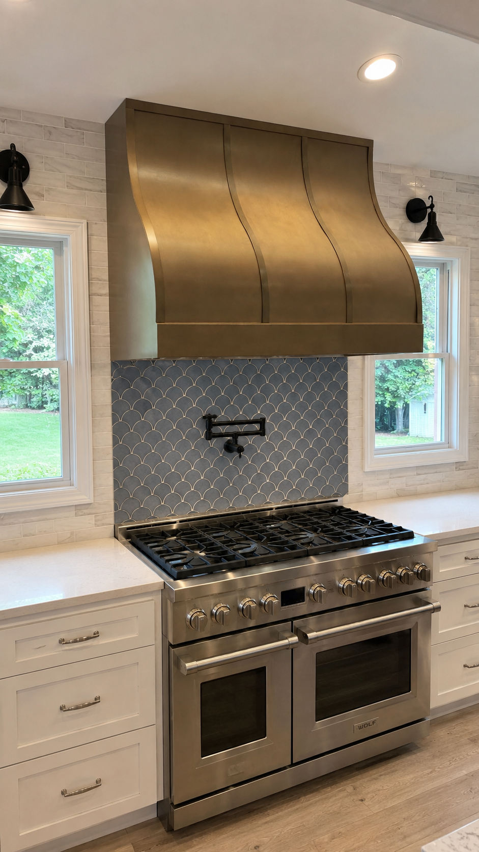 Fobest Barrel Brass Kitchen Hood FSS-418