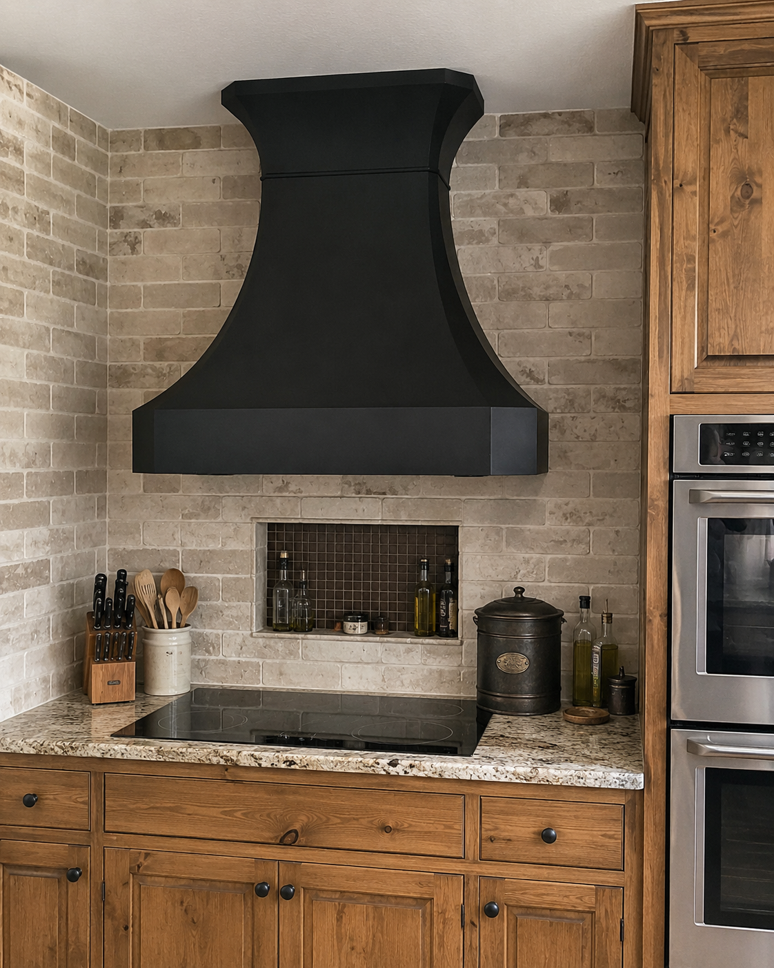 Fobest Black Custom Range Hood Stainless Steel Finish FSS-457