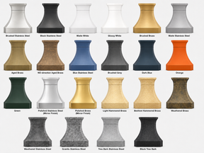 Fobest Black Custom Range Hood Stainless Steel Finish FSS-457