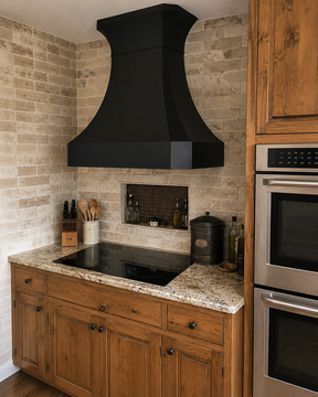 Fobest Black Custom Range Hood Stainless Steel Finish FSS-457