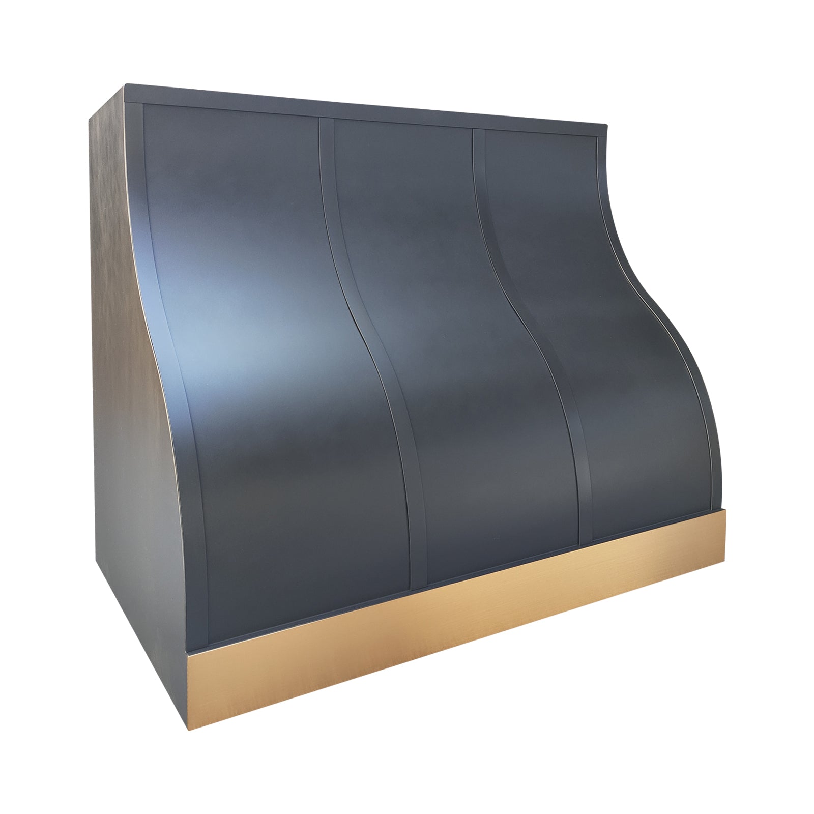 Fobest Black Custom Range Hood with Barrel Stainless Steel Design FSS-556