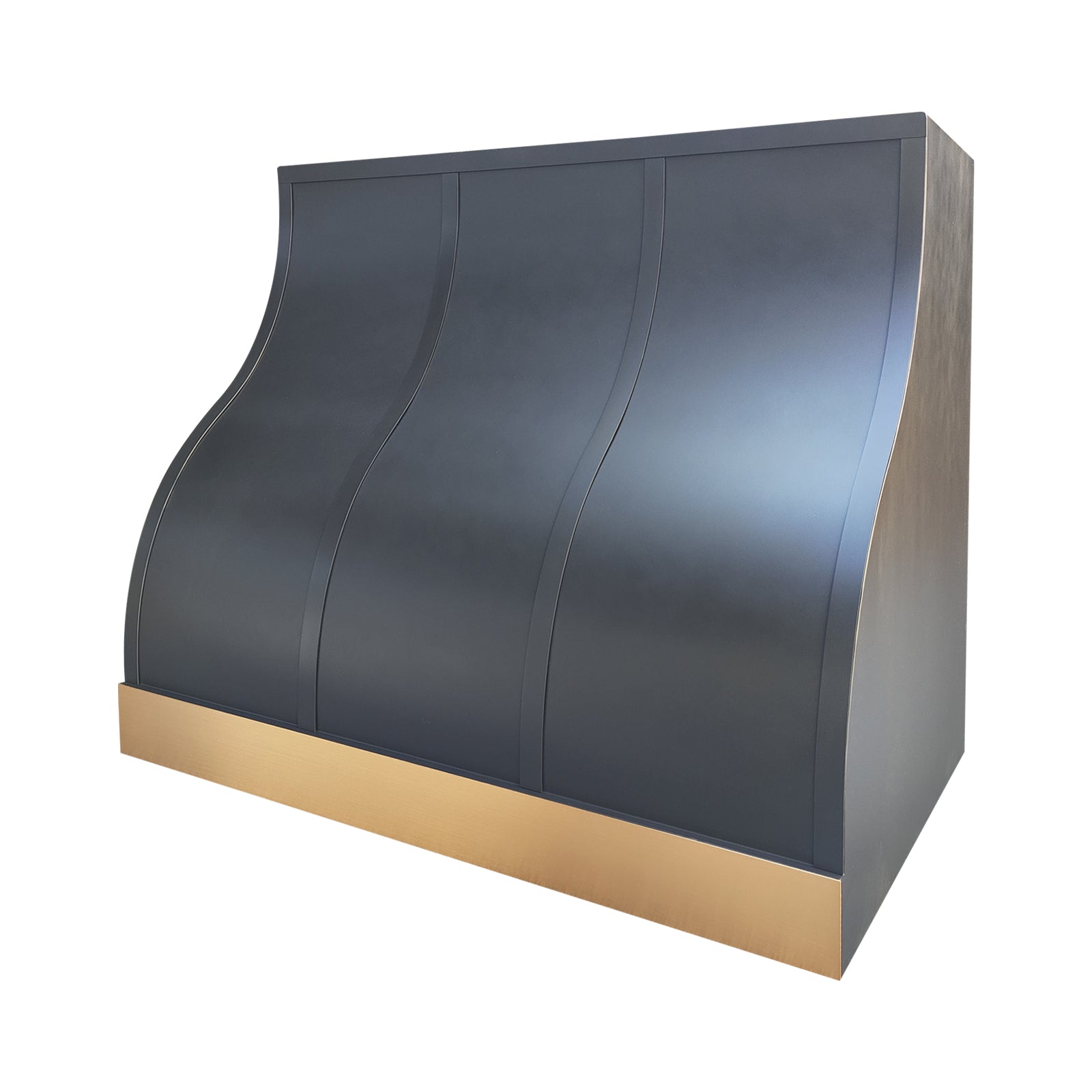 Fobest Black Custom Range Hood with Barrel Stainless Steel Design FSS-556