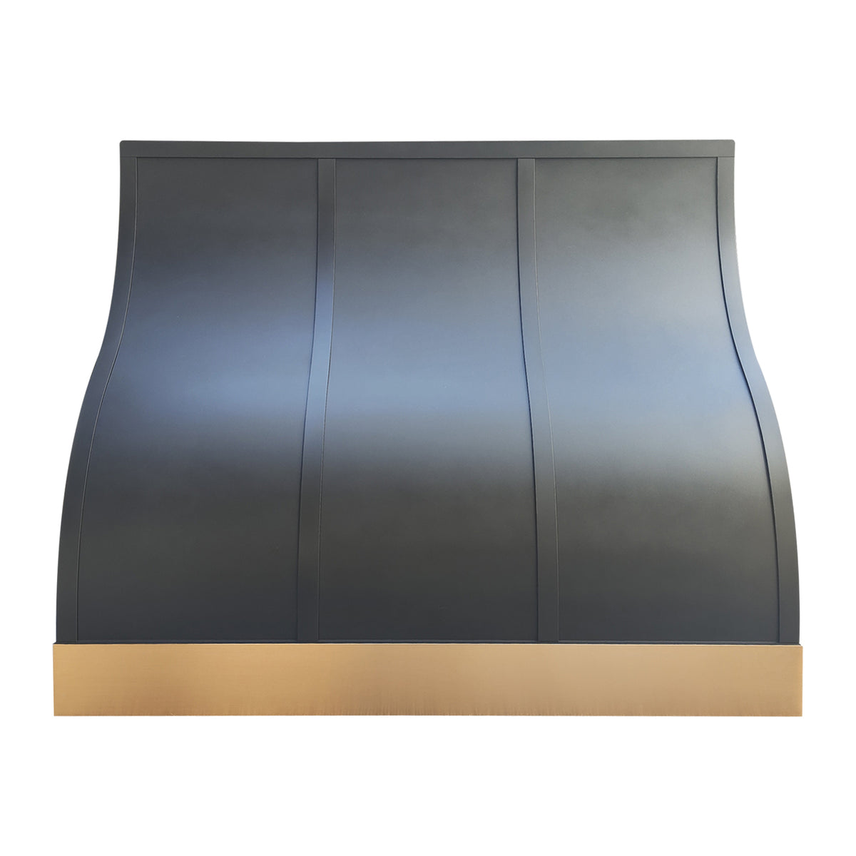 Fobest Black Custom Range Hood with Barrel Stainless Steel Design FSS-556