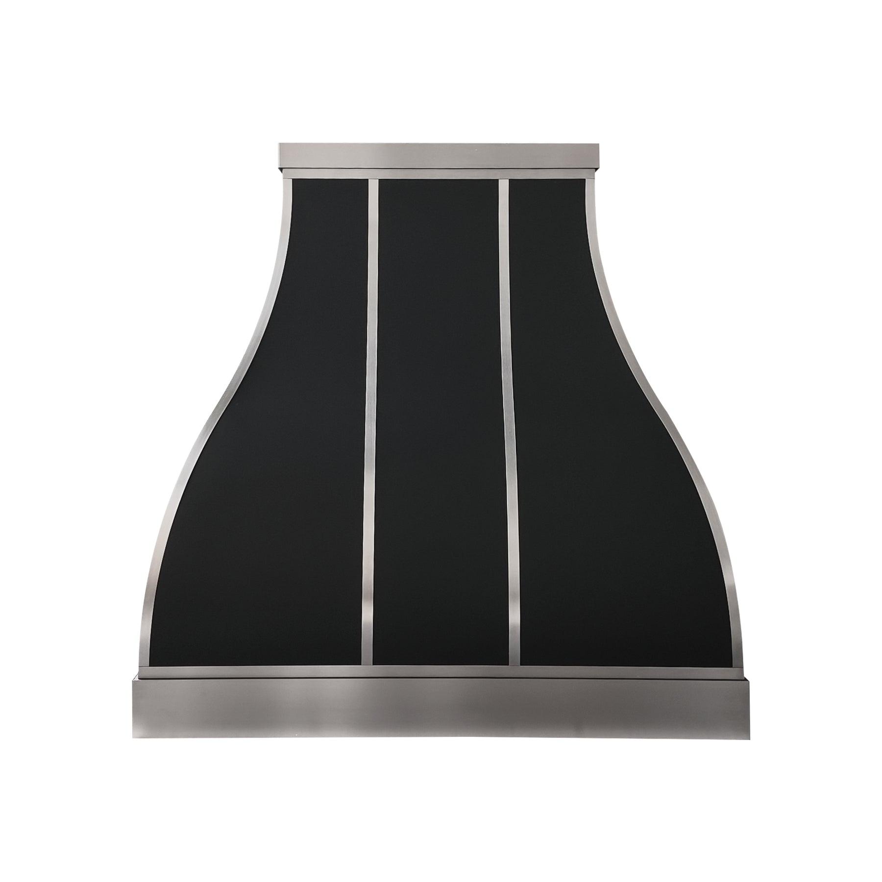 Fobest Black Metal Range Hood with Stainless Steel Straps FSS-724