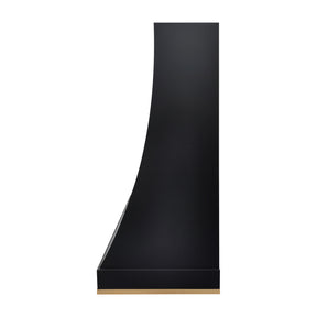 Fobest Black Metal Range Hood with brass bottom FSS-180