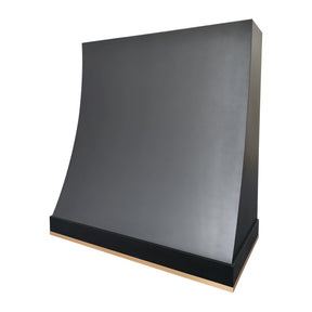 Fobest Black Metal Range Hood with brass bottom FSS-180