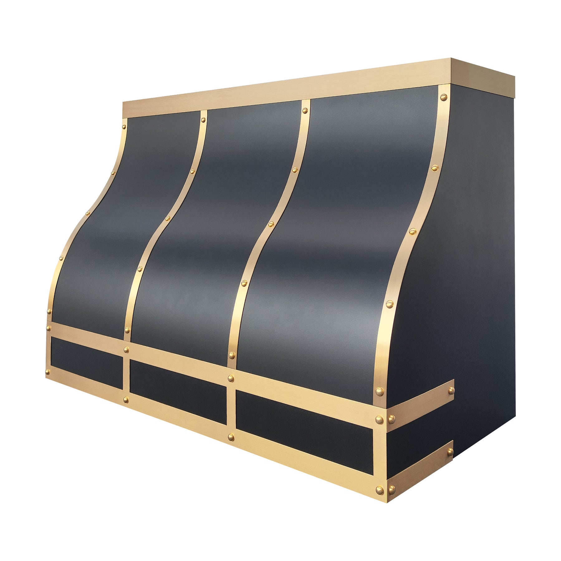 Fobest Black Metal Kitchen Hood Stainless Steel Barrel Design FSS-518