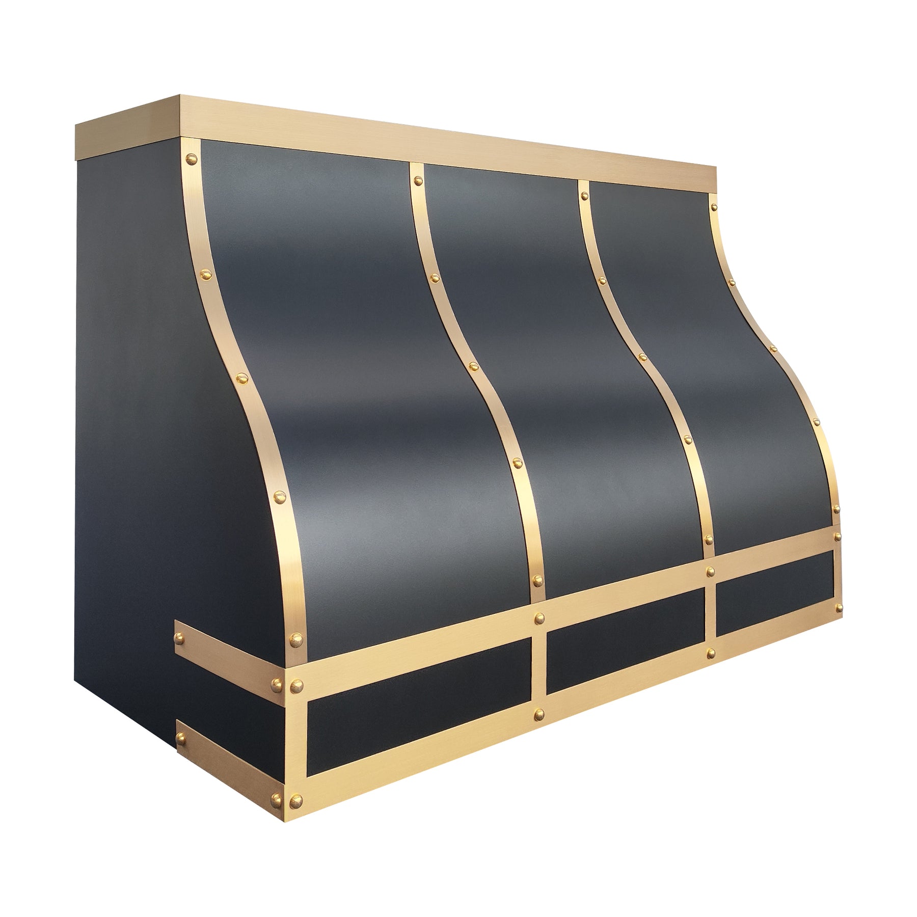 Fobest Black Metal Kitchen Hood Stainless Steel Barrel Design FSS-518