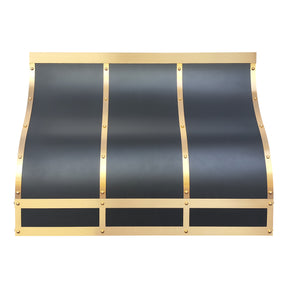 Fobest Black Metal Kitchen Hood Stainless Steel Barrel Design FSS-518