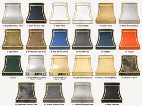 Fobest Black Stainless Steel Range Hood with Brass Trim and Rivet FSS-14