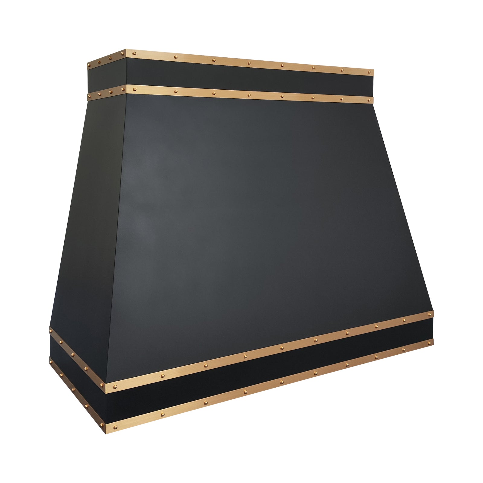 Fobest Black Stainless Steel Range Hood with horizontal straps FSS-11