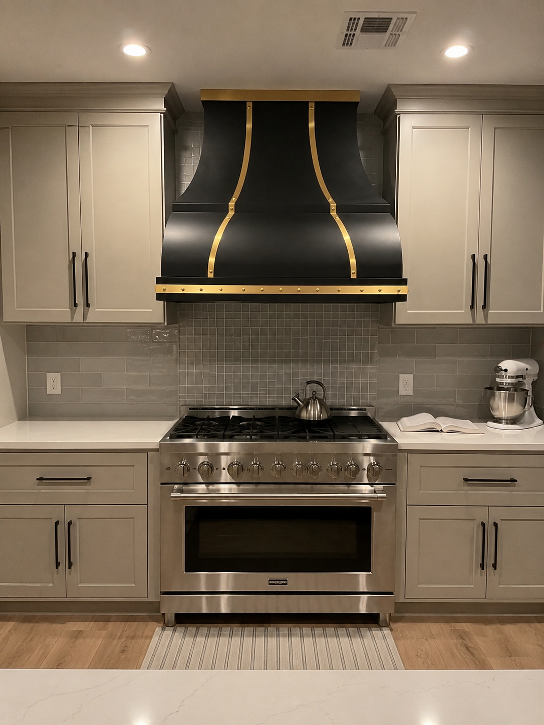 Fobest Black & Brass Custom Range Hood FSS-453