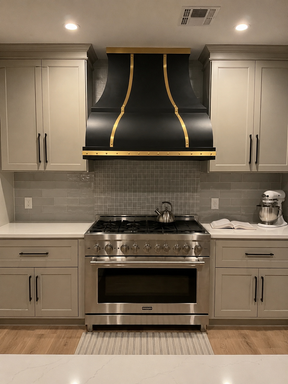 Fobest Black & Brass Custom Range Hood FSS-453