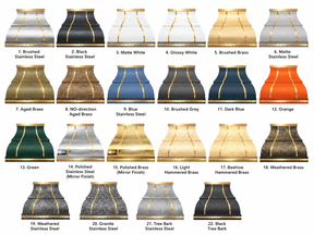 Fobest Black & Brass Custom Range Hood FSS-453