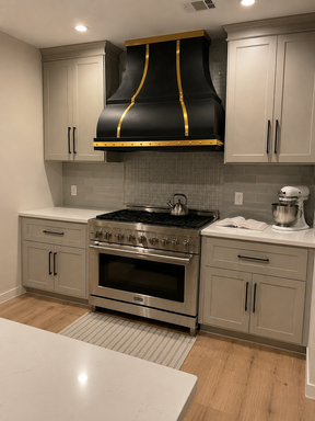 Fobest Black & Brass Custom Range Hood FSS-453