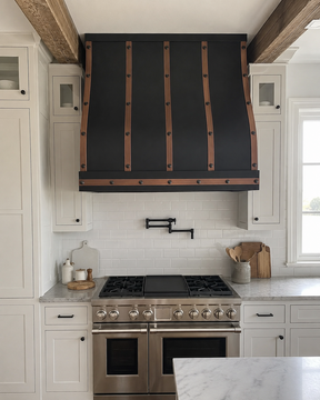 Fobest Black amd Copper Custom Range Hood Stainless Steel Finish FSS-435