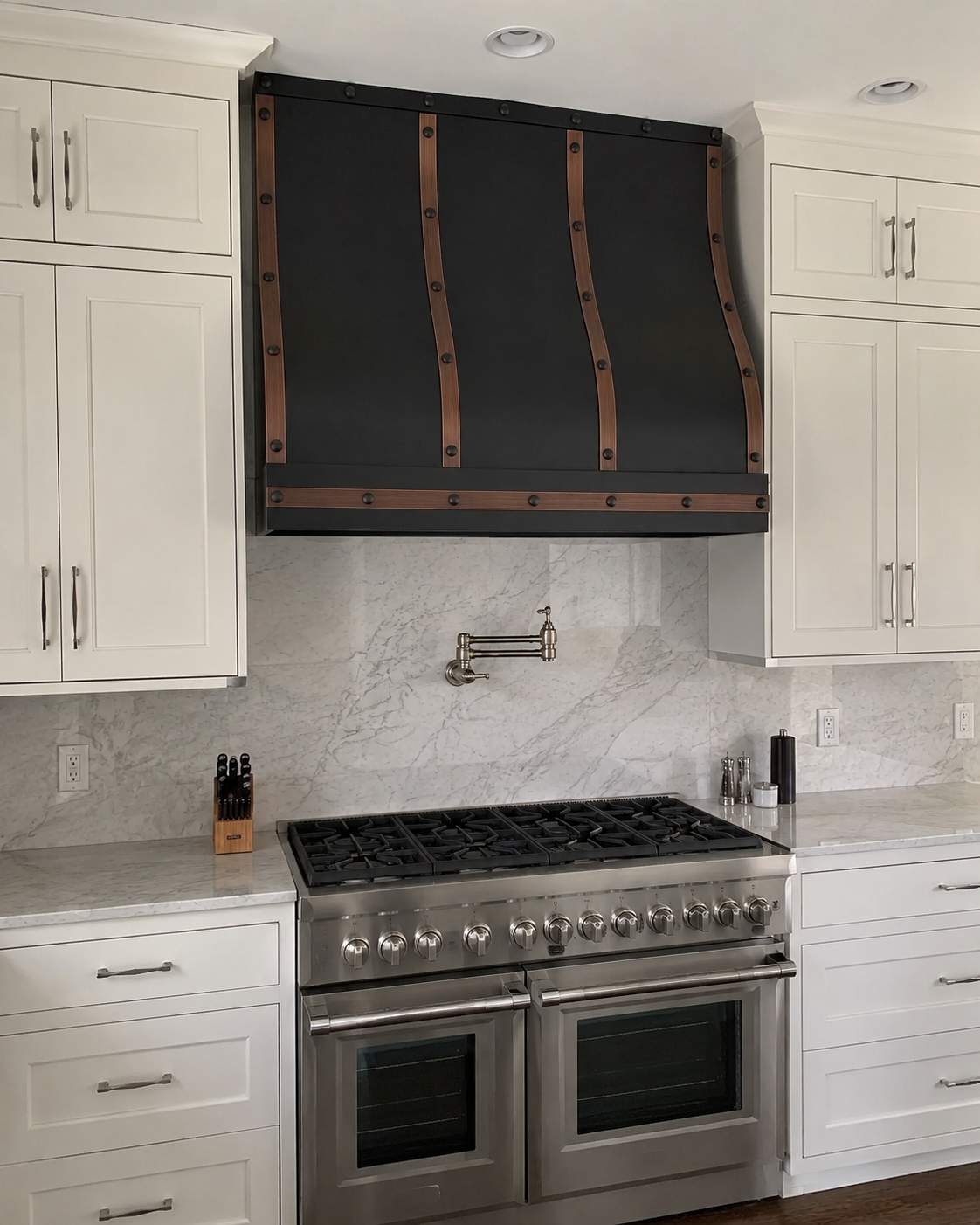 Fobest Black amd Copper Custom Range Hood Stainless Steel Finish FSS-435
