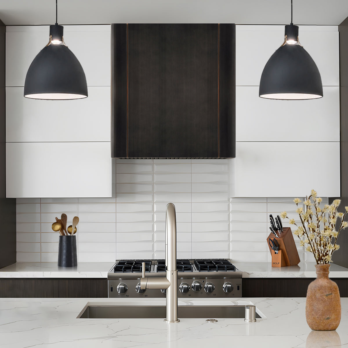 Fobest Box Dark Antique Copper Vent Hoods FCP-325