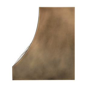 Fobest Brass Custom Range Hood Non Direction Aged Brass Finish FSS-467