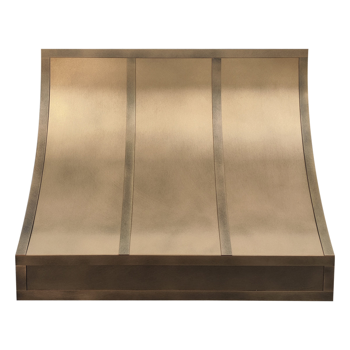 Fobest Brass Custom Range Hood Non Direction Aged Brass Finish FSS-467