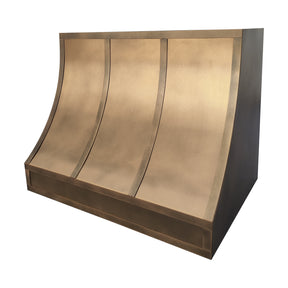 Fobest Brass Custom Range Hood Non Direction Aged Brass Finish FSS-467