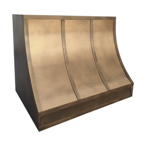 Fobest Brass Custom Range Hood Non Direction Aged Brass Finish FSS-467