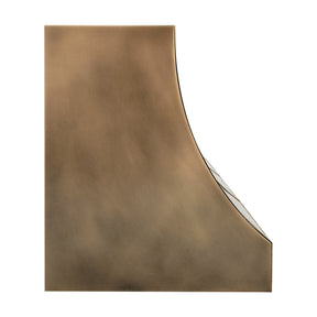 Fobest Brass Custom Range Hood Non Direction Aged Brass Finish FSS-467