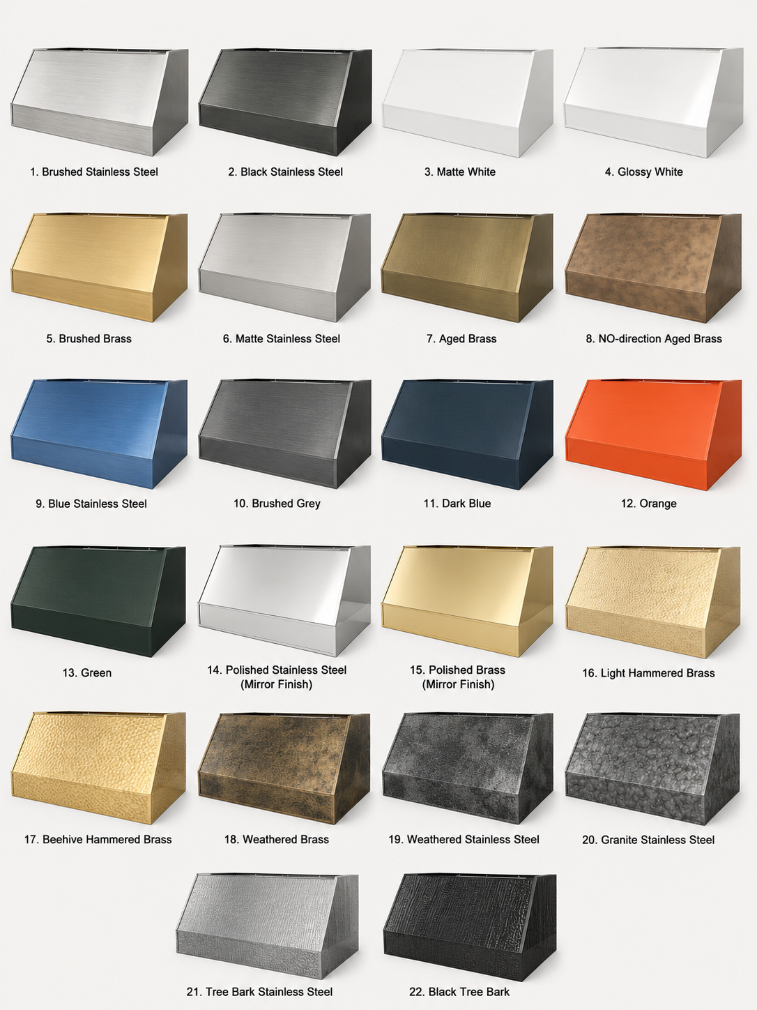 Fobest Brass Hammered Range Hood FSS-479