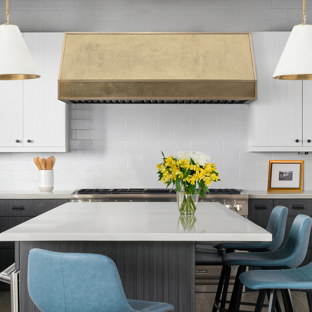 Fobest Brass Hammered Range Hood FSS-479