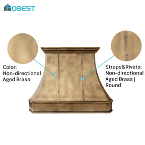Fobest Brass Metal Range Hood with Straps FSS-710