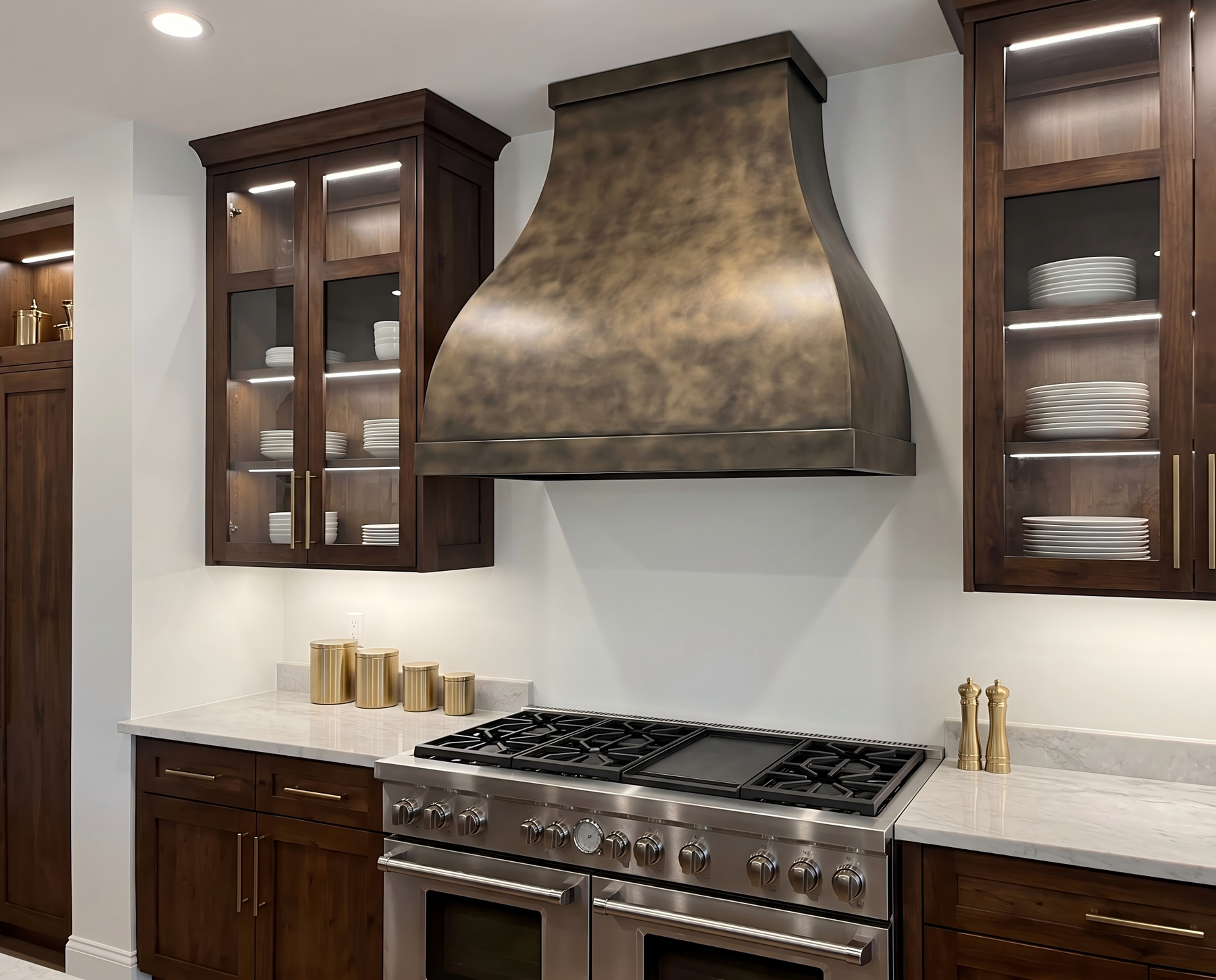 Fobest Brass Range Hood with Antique Finish FSS-321