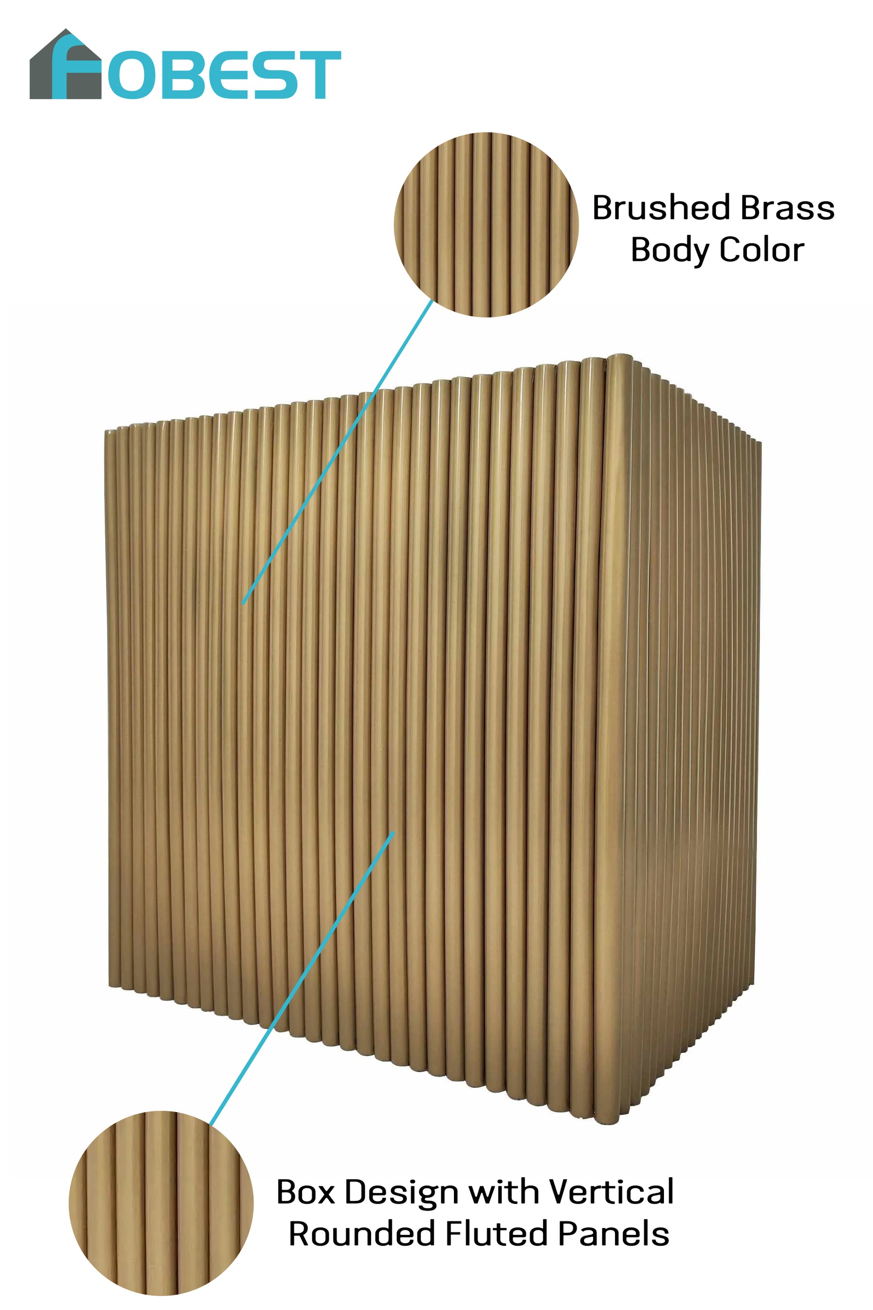 Fobest Brass Range Hood with Box Design FSS-223