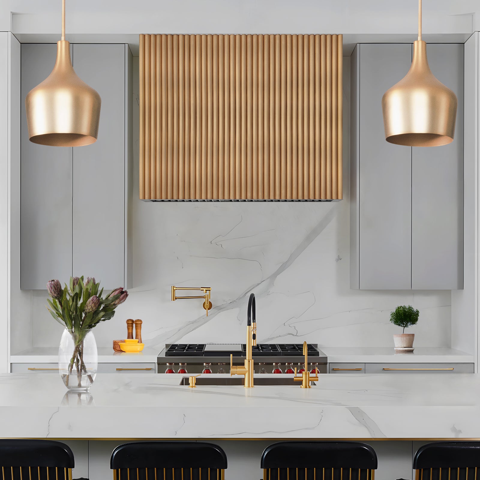 Fobest Brass Range Hood with Box Design FSS-223